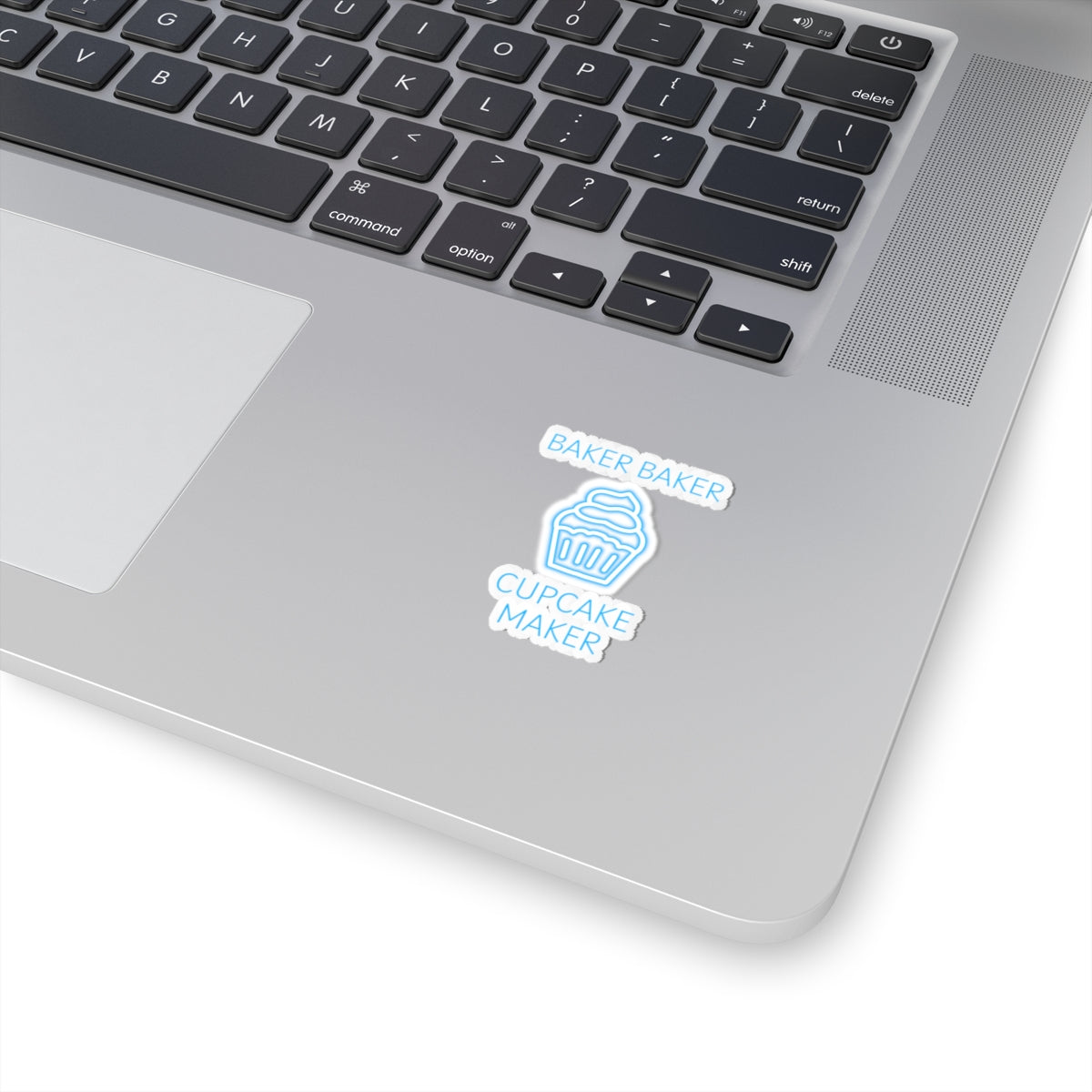 Kiss-Cut Stickers Baker Baker Cupcake Make - BLUE