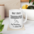 The "AMAZING" Sonographer Ceramic Mug, (11oz, 15oz), ultrasound tech mug