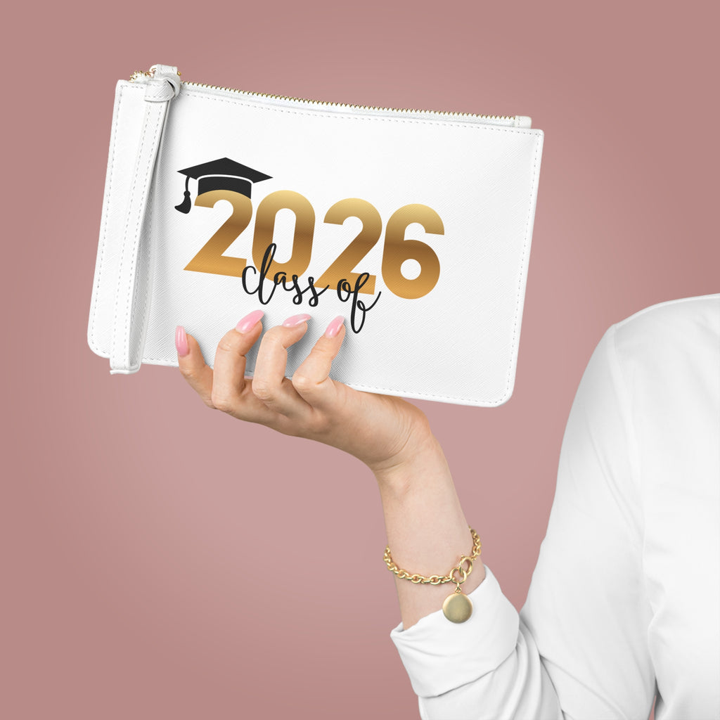 2026 Class of Graduation Clutch Bag — Class of 2026 Wristlet Gift