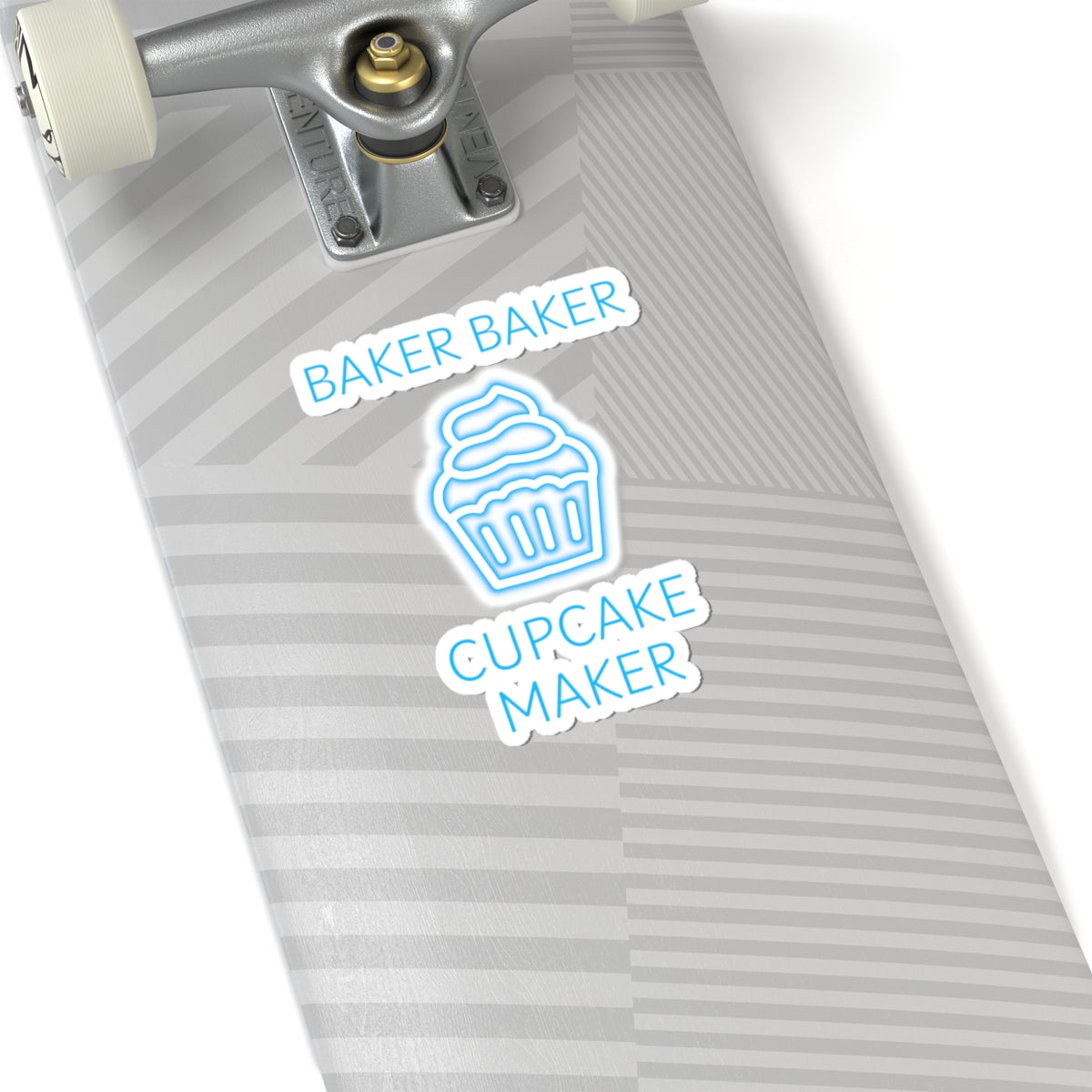 Kiss-Cut Stickers Baker Baker Cupcake Make - BLUE